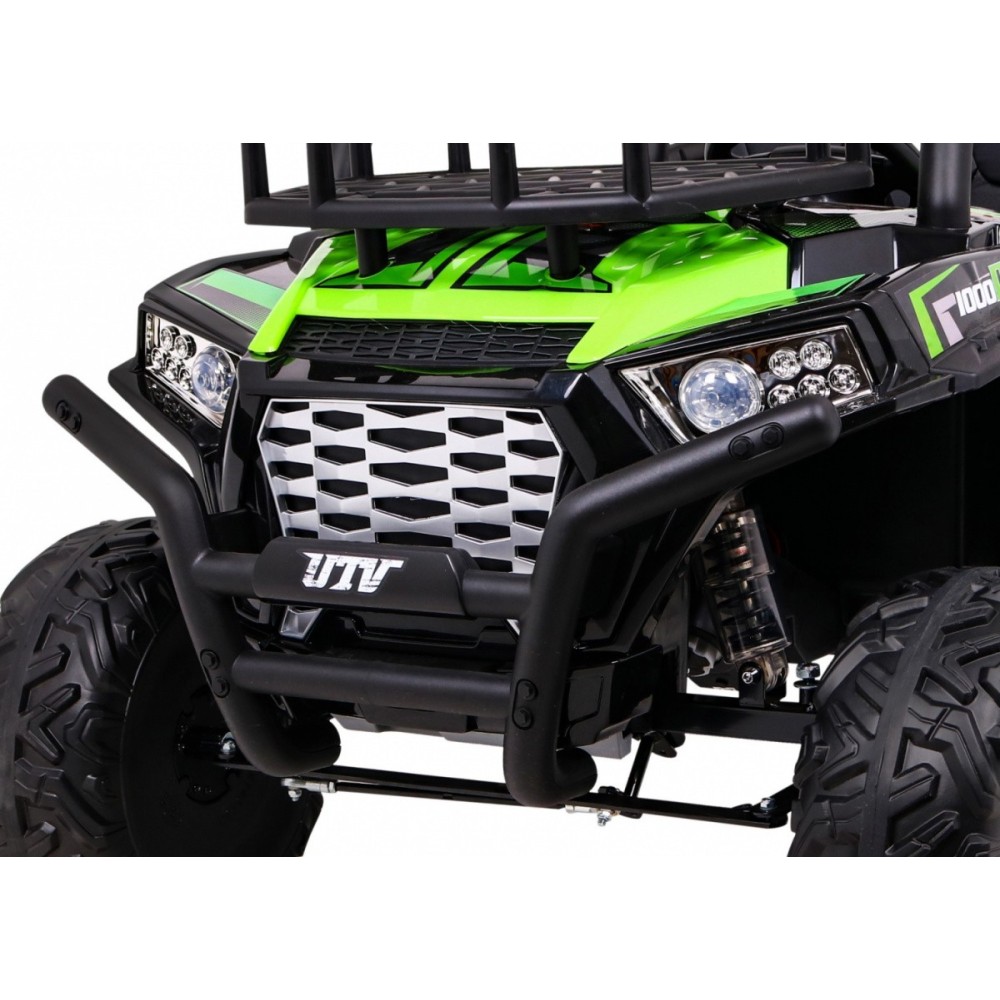 JOKO Elektrické autíčko BUGGY UTV 24V 200W, penové kolesá, Dvojmiestne kožené sedadlo, nosnosť 50kg, zelené