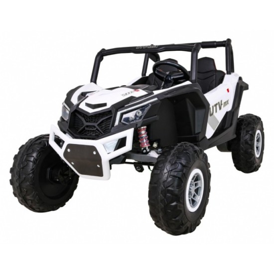 JOKO Elektrické Autíčko Buggy 24V UTV-MX 4x60W 4x4, penové kolesá, Dvojmiestne kožené sedadlo, nosnosť 50kg, biele
