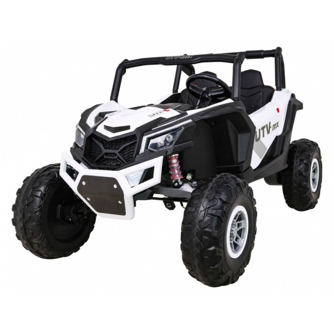JOKO Elektrické Autíčko Buggy 24V UTV-MX 4x60W 4x4, penové kolesá, Dvojmiestne kožené sedadlo, nosnosť 50kg, biele