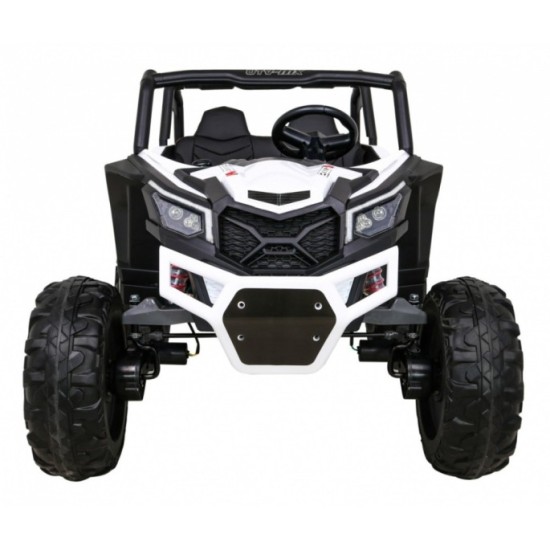 JOKO Elektrické Autíčko Buggy 24V UTV-MX 4x60W 4x4, penové kolesá, Dvojmiestne kožené sedadlo, nosnosť 50kg, biele