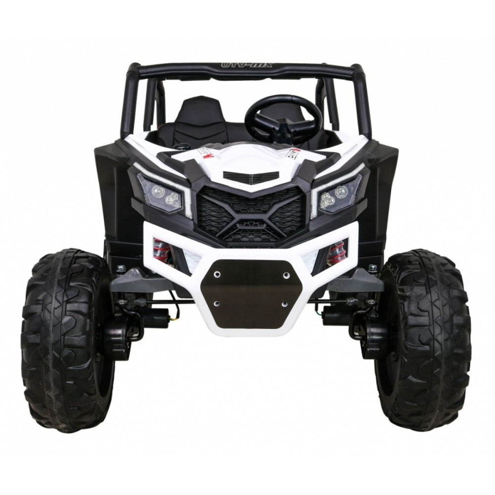 JOKO Elektrické Autíčko Buggy 24V UTV-MX 4x60W 4x4, penové kolesá, Dvojmiestne kožené sedadlo, nosnosť 50kg, biele