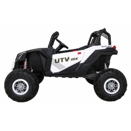 JOKO Elektrické Autíčko Buggy 24V UTV-MX 4x60W 4x4, penové kolesá, Dvojmiestne kožené sedadlo, nosnosť 50kg, biele
