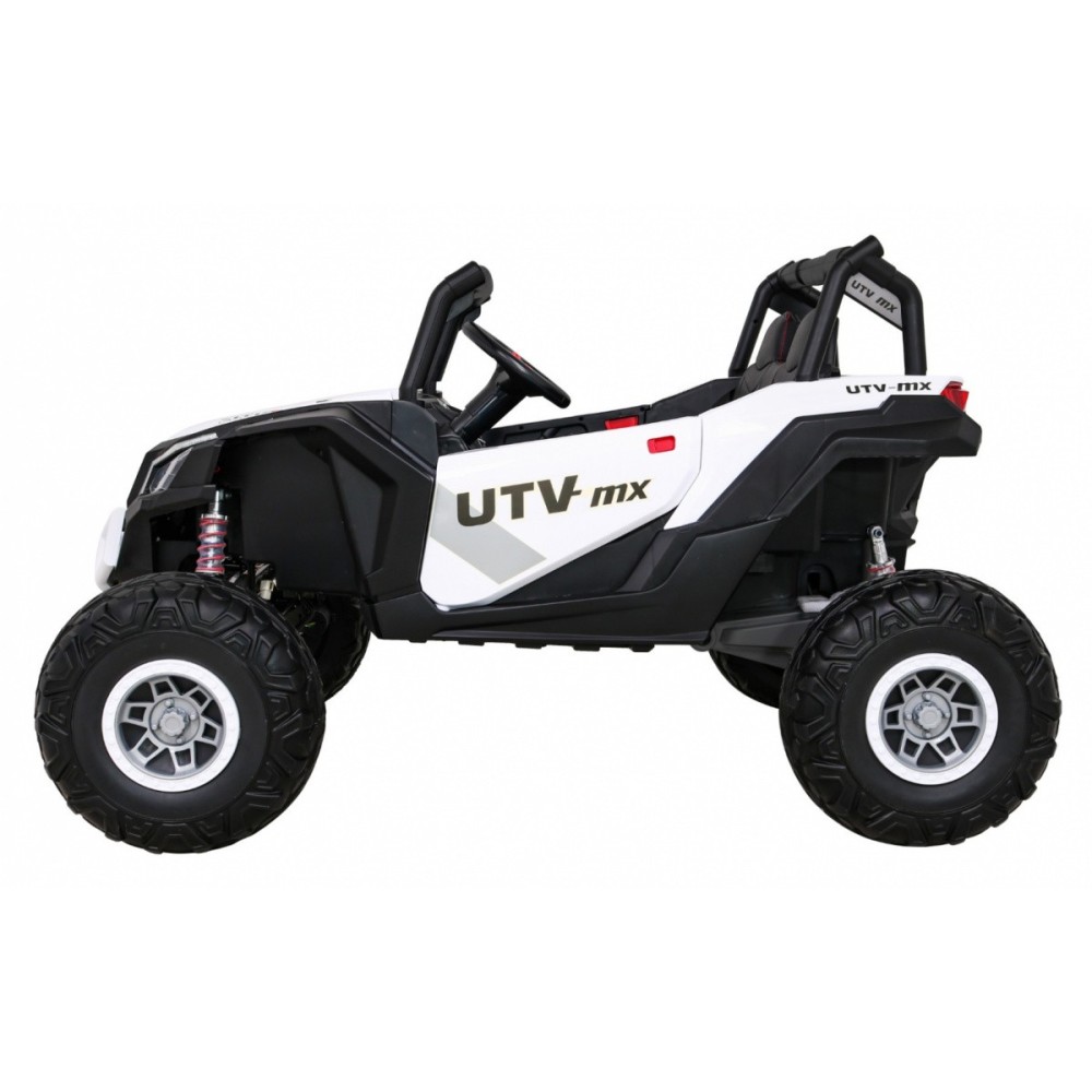 JOKO Elektrické Autíčko Buggy 24V UTV-MX 4x60W 4x4, penové kolesá, Dvojmiestne kožené sedadlo, nosnosť 50kg, biele