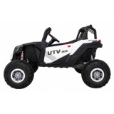 JOKO Elektrické Autíčko Buggy 24V UTV-MX 4x60W 4x4, penové kolesá, Dvojmiestne kožené sedadlo, nosnosť 50kg, biele