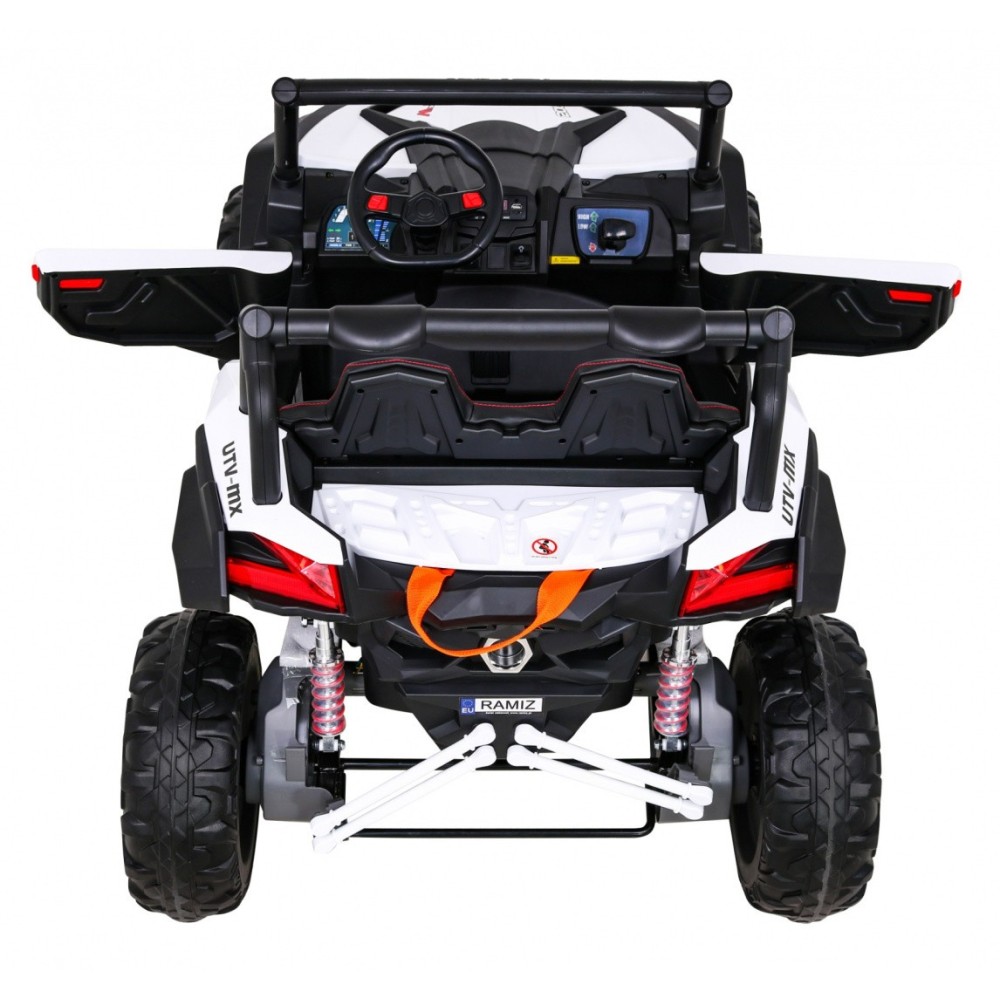 JOKO Elektrické Autíčko Buggy 24V UTV-MX 4x60W 4x4, penové kolesá, Dvojmiestne kožené sedadlo, nosnosť 50kg, biele
