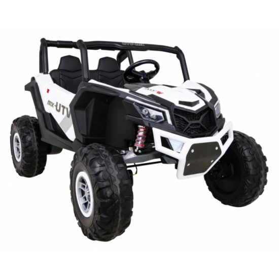 JOKO Elektrické Autíčko Buggy 24V UTV-MX 4x60W 4x4, penové kolesá, Dvojmiestne kožené sedadlo, nosnosť 50kg, biele