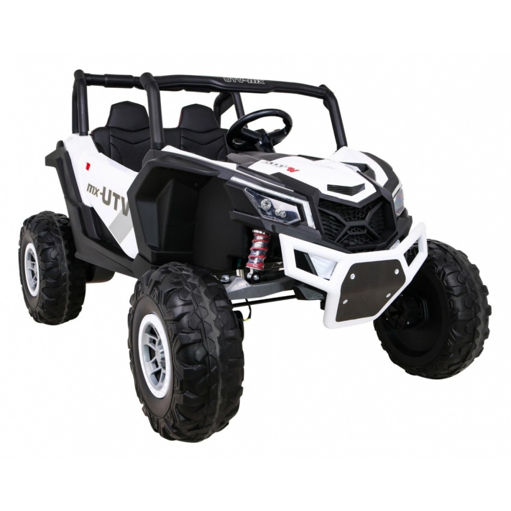 JOKO Elektrické Autíčko Buggy 24V UTV-MX 4x60W 4x4, penové kolesá, Dvojmiestne kožené sedadlo, nosnosť 50kg, biele