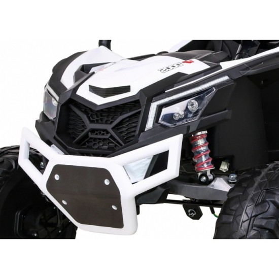 JOKO Elektrické Autíčko Buggy 24V UTV-MX 4x60W 4x4, penové kolesá, Dvojmiestne kožené sedadlo, nosnosť 50kg, biele