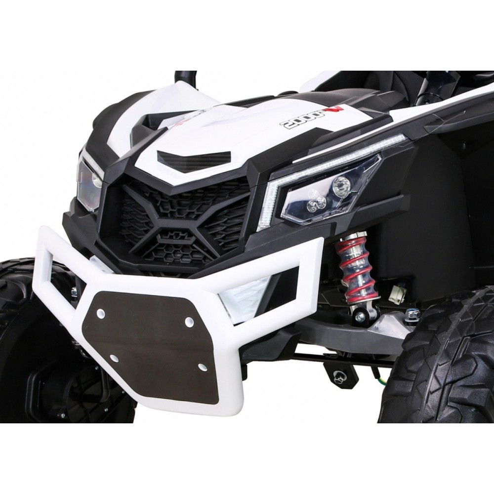 JOKO Elektrické Autíčko Buggy 24V UTV-MX 4x60W 4x4, penové kolesá, Dvojmiestne kožené sedadlo, nosnosť 50kg, biele