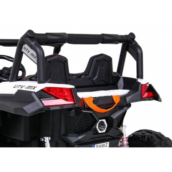 JOKO Elektrické Autíčko Buggy 24V UTV-MX 4x60W 4x4, penové kolesá, Dvojmiestne kožené sedadlo, nosnosť 50kg, biele
