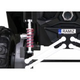 JOKO Elektrické Autíčko Buggy 24V UTV-MX 4x60W 4x4, penové kolesá, Dvojmiestne kožené sedadlo, nosnosť 50kg, biele