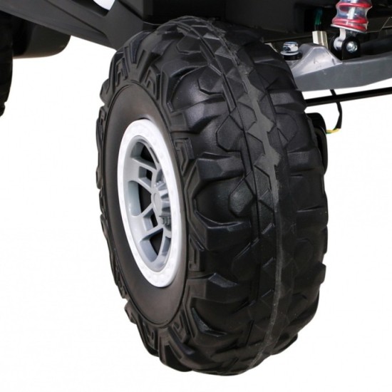 JOKO Elektrické Autíčko Buggy 24V UTV-MX 4x60W 4x4, penové kolesá, Dvojmiestne kožené sedadlo, nosnosť 50kg, biele