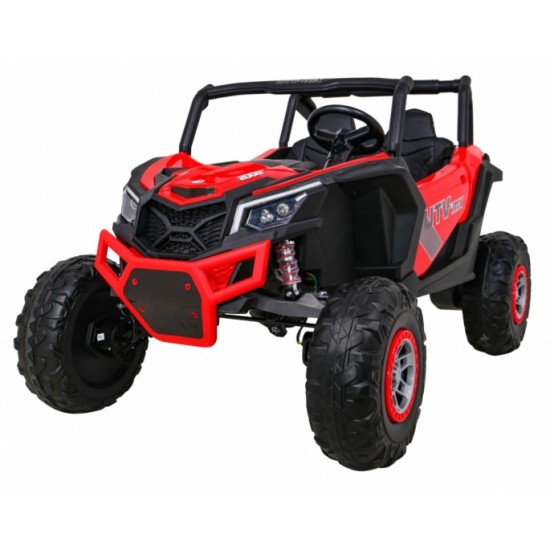 JOKO Elektrické Autíčko Buggy 24V UTV-MX 4x60W 4x4, penové kolesá, Dvojmiestne kožené sedadlo, nosnosť 50kg, červené