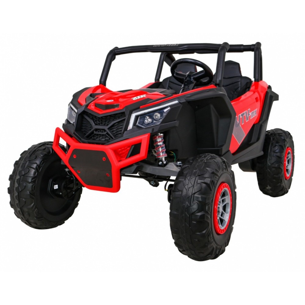 JOKO Elektrické Autíčko Buggy 24V UTV-MX 4x60W 4x4, penové kolesá, Dvojmiestne kožené sedadlo, nosnosť 50kg, červené