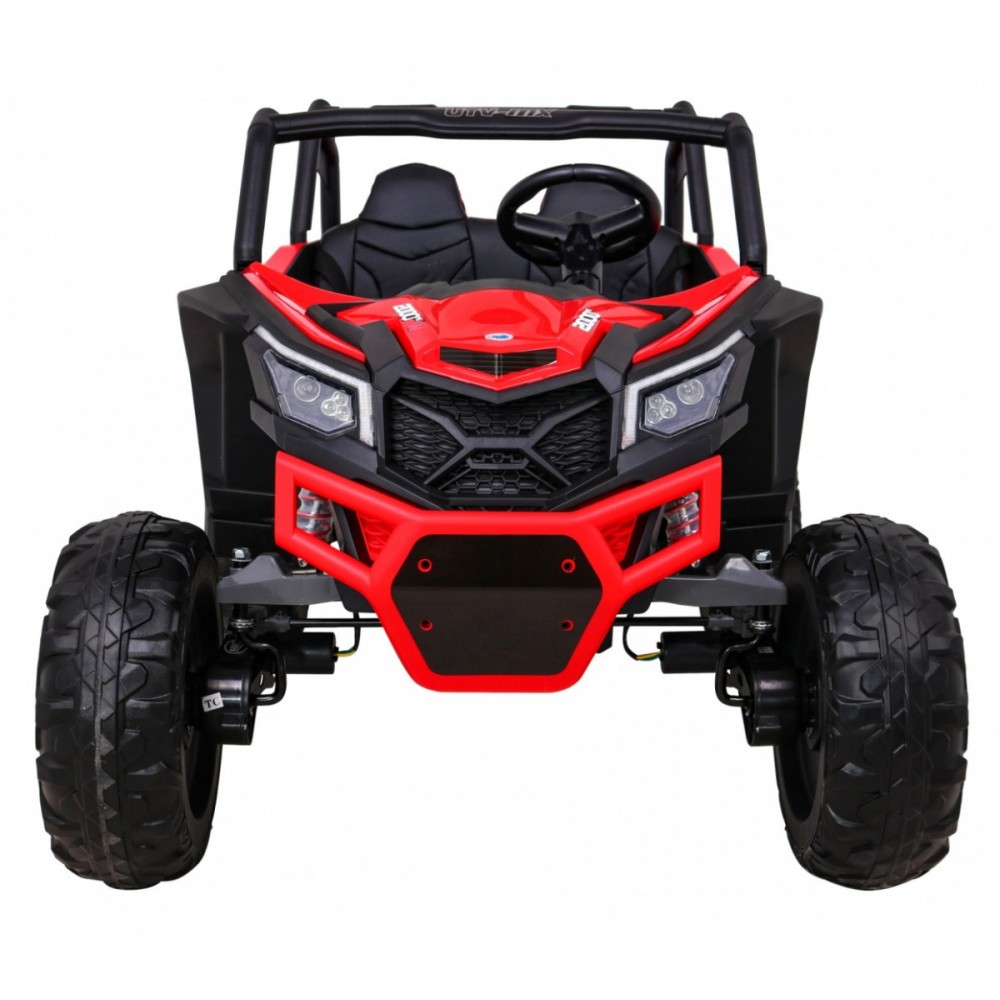 JOKO Elektrické Autíčko Buggy 24V UTV-MX 4x60W 4x4, penové kolesá, Dvojmiestne kožené sedadlo, nosnosť 50kg, červené