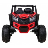 JOKO Elektrické Autíčko Buggy 24V UTV-MX 4x60W 4x4, penové kolesá, Dvojmiestne kožené sedadlo, nosnosť 50kg, červené
