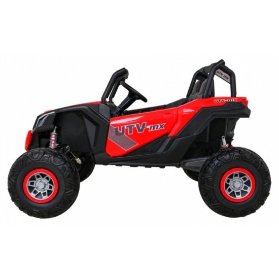 JOKO Elektrické Autíčko Buggy 24V UTV-MX 4x60W 4x4, penové kolesá, Dvojmiestne kožené sedadlo, nosnosť 50kg, červené