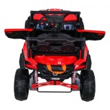 JOKO Elektrické Autíčko Buggy 24V UTV-MX 4x60W 4x4, penové kolesá, Dvojmiestne kožené sedadlo, nosnosť 50kg, červené