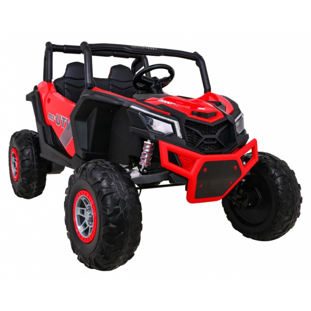JOKO Elektrické Autíčko Buggy 24V UTV-MX 4x60W 4x4, penové kolesá, Dvojmiestne kožené sedadlo, nosnosť 50kg, červené