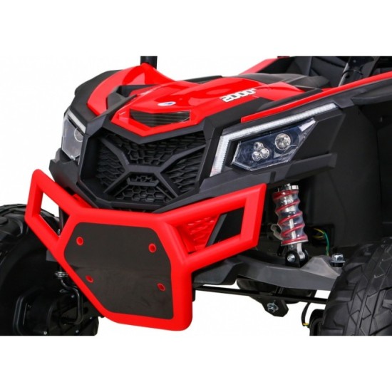 JOKO Elektrické Autíčko Buggy 24V UTV-MX 4x60W 4x4, penové kolesá, Dvojmiestne kožené sedadlo, nosnosť 50kg, červené