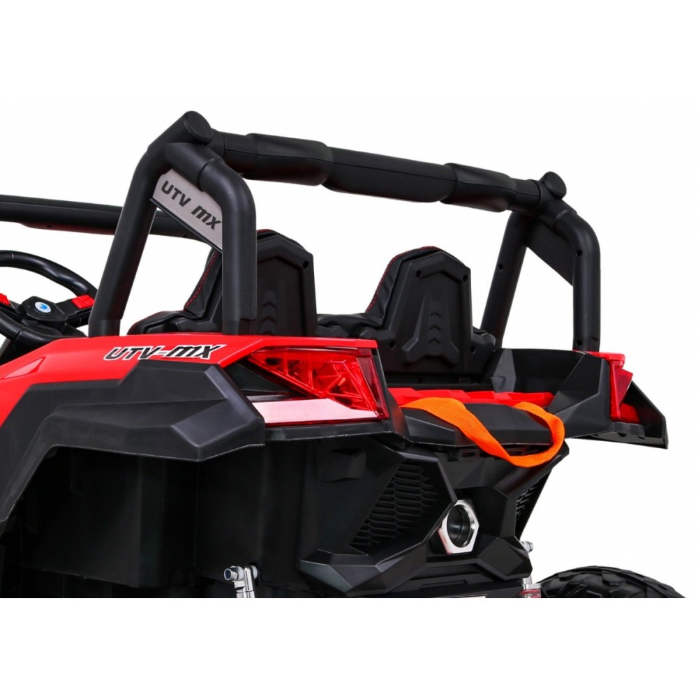 JOKO Elektrické Autíčko Buggy 24V UTV-MX 4x60W 4x4, penové kolesá, Dvojmiestne kožené sedadlo, nosnosť 50kg, červené