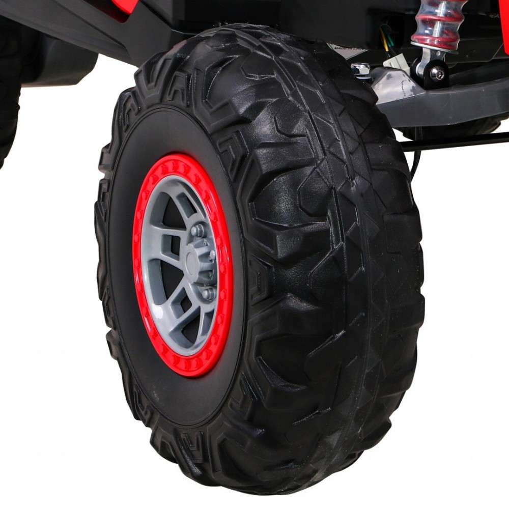 JOKO Elektrické Autíčko Buggy 24V UTV-MX 4x60W 4x4, penové kolesá, Dvojmiestne kožené sedadlo, nosnosť 50kg, červené