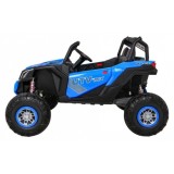 JOKO Elektrické Autíčko Buggy 24V UTV-MX 4x60W 4x4, penové kolesá, Dvojmiestne kožené sedadlo, nosnosť 50kg, modré