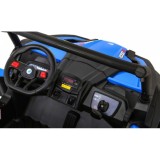 JOKO Elektrické Autíčko Buggy 24V UTV-MX 4x60W 4x4, penové kolesá, Dvojmiestne kožené sedadlo, nosnosť 50kg, modré