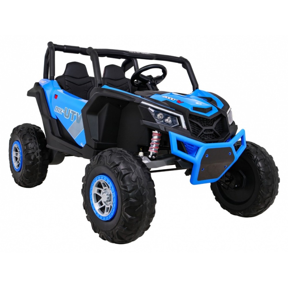 JOKO Elektrické Autíčko Buggy 24V UTV-MX 4x60W 4x4, penové kolesá, Dvojmiestne kožené sedadlo, nosnosť 50kg, modré