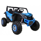 JOKO Elektrické Autíčko Buggy 24V UTV-MX 4x60W 4x4, penové kolesá, Dvojmiestne kožené sedadlo, nosnosť 50kg, modré