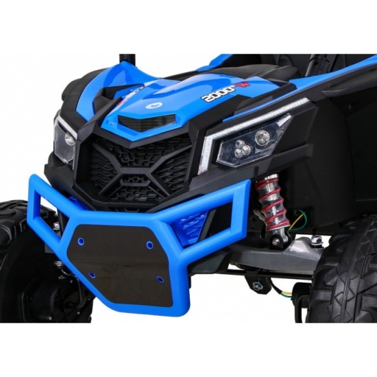 JOKO Elektrické Autíčko Buggy 24V UTV-MX 4x60W 4x4, penové kolesá, Dvojmiestne kožené sedadlo, nosnosť 50kg, modré