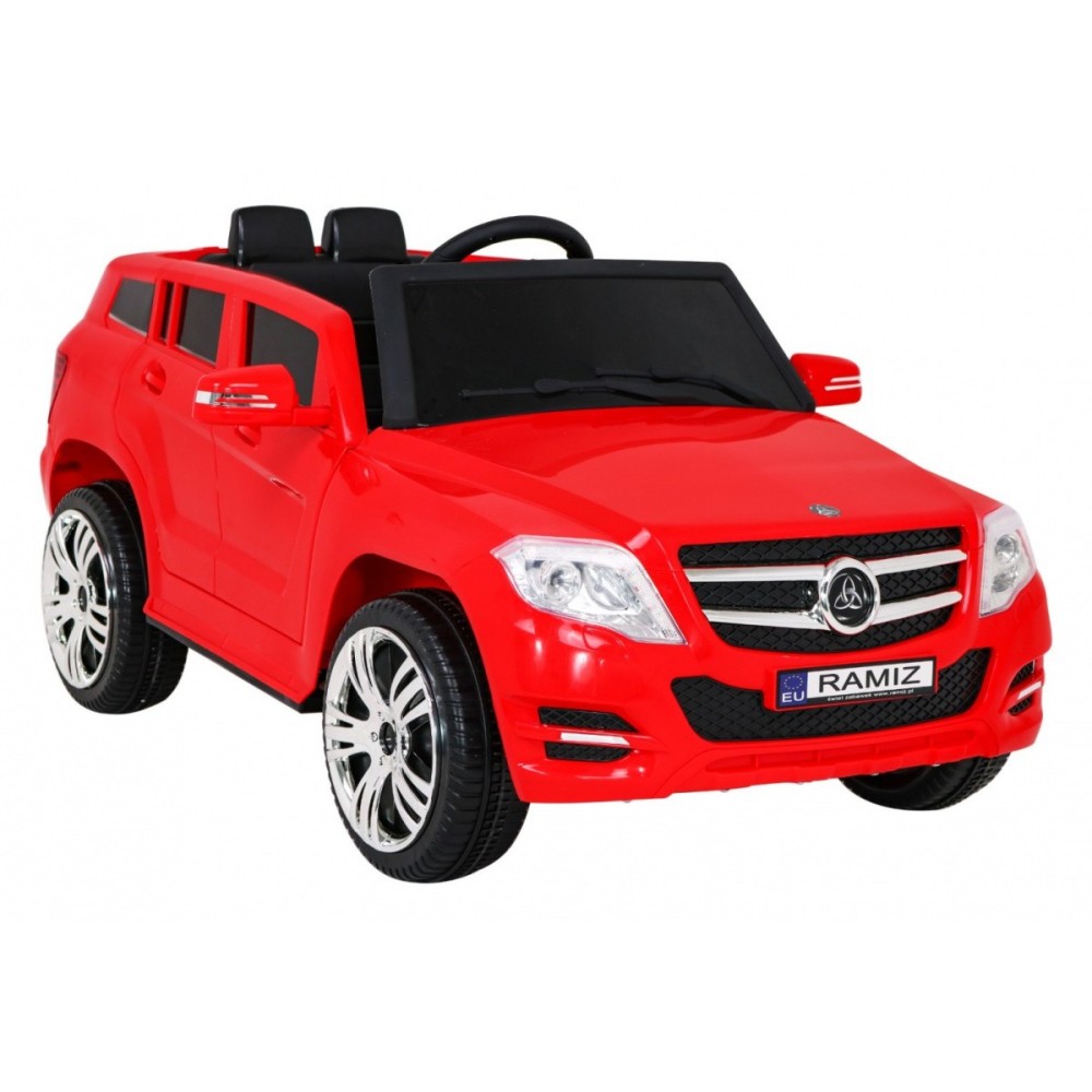 JOKO Elektrické autíčko QY618 City Rider, MP3 vstup, USB vstup, nastaviteľná Poloha Volantu, červené