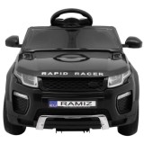 JOKO Elektrické autíčko Rapid Racer, penové kolesá, USB, odpružené, čierne