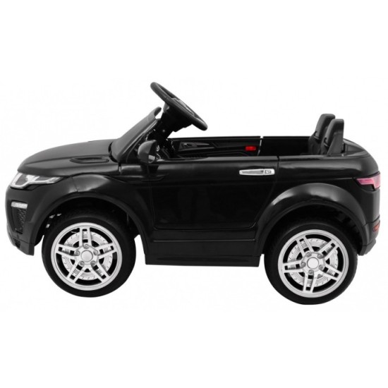 JOKO Elektrické autíčko Rapid Racer, penové kolesá, USB, odpružené, čierne