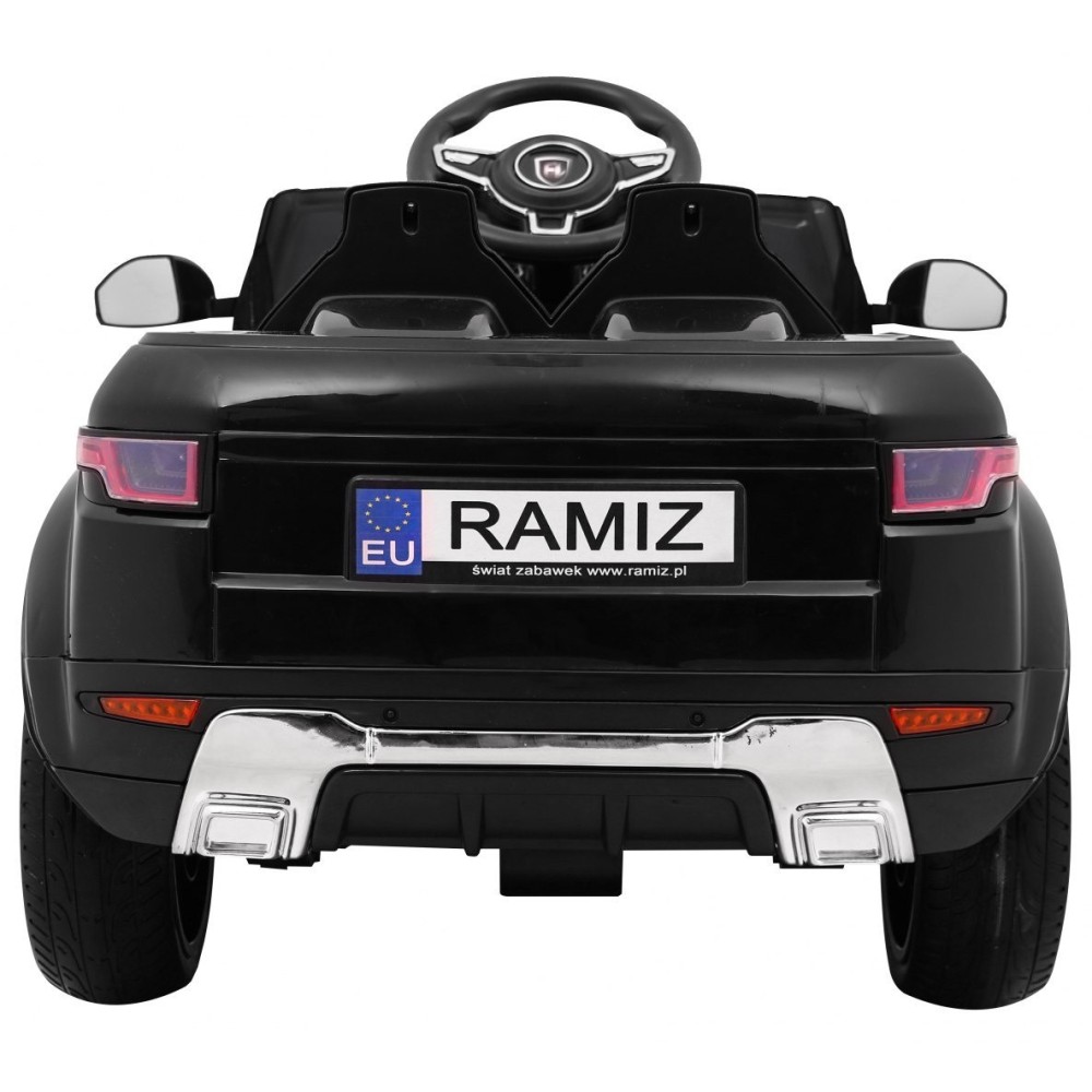 JOKO Elektrické autíčko Rapid Racer, penové kolesá, USB, odpružené, čierne