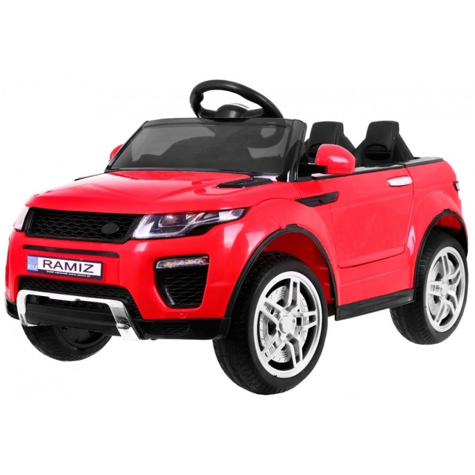 JOKO Elektrické autíčko Rapid Racer, penové kolesá, USB, odpružené, červené