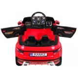 JOKO Elektrické autíčko Rapid Racer, penové kolesá, USB, odpružené, červené
