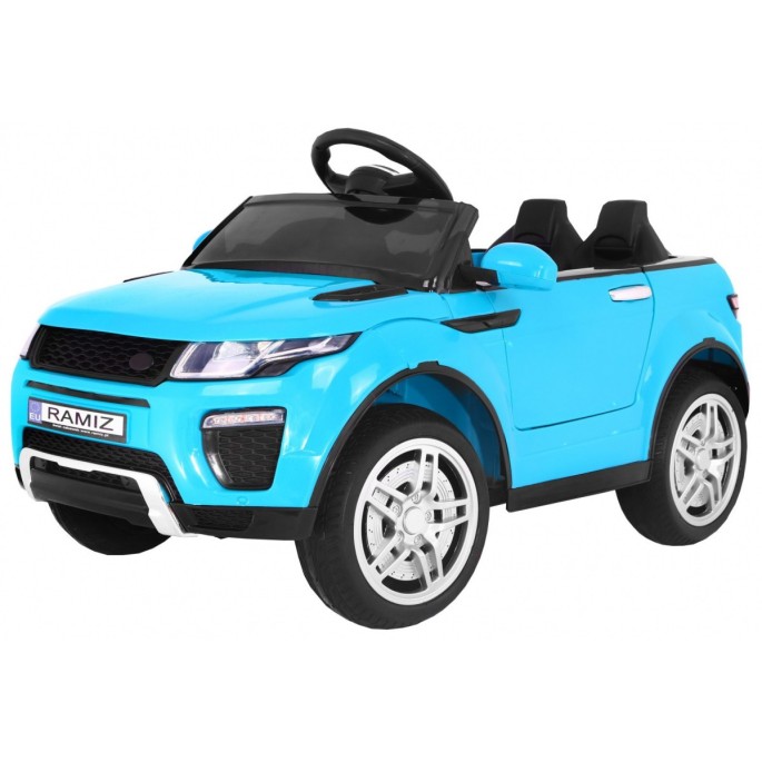 JOKO Elektrické autíčko Rapid Racer, penové kolesá, USB, odpružené, modré