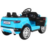 JOKO Elektrické autíčko Rapid Racer, penové kolesá, USB, odpružené, modré