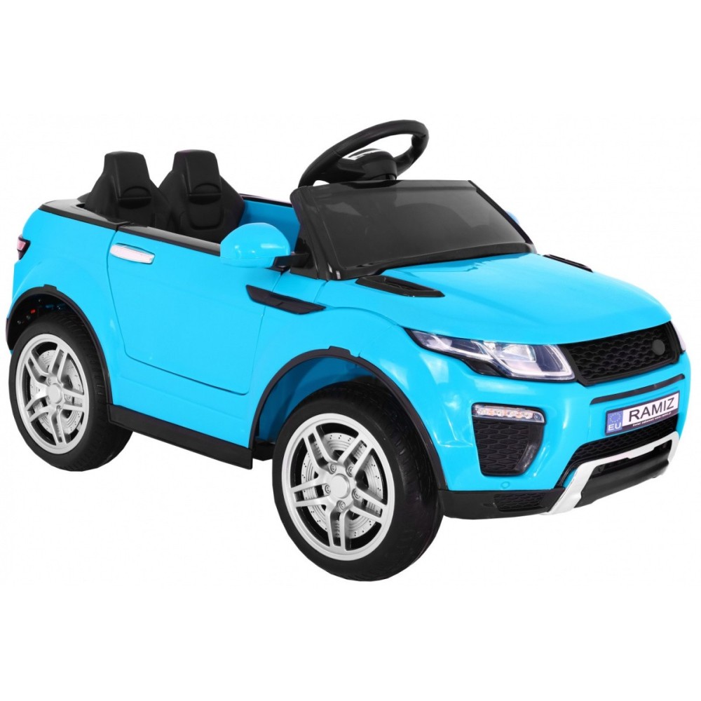 JOKO Elektrické autíčko Rapid Racer, penové kolesá, USB, odpružené, modré
