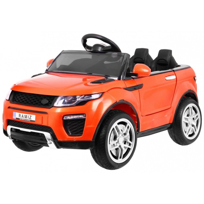 JOKO Elektrické autíčko Rapid Racer, penové kolesá, USB, odpružené, oranžové