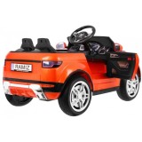 JOKO Elektrické autíčko Rapid Racer, penové kolesá, USB, odpružené, oranžové