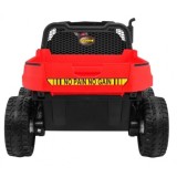 JOKO Elektrické autíčko 4x4 Farmer s Vyklápacou vlečkou, DVOJMIESTNE kožené sedadlo, penové kolesá, 6 kolesové, nosnosť 60kg, če