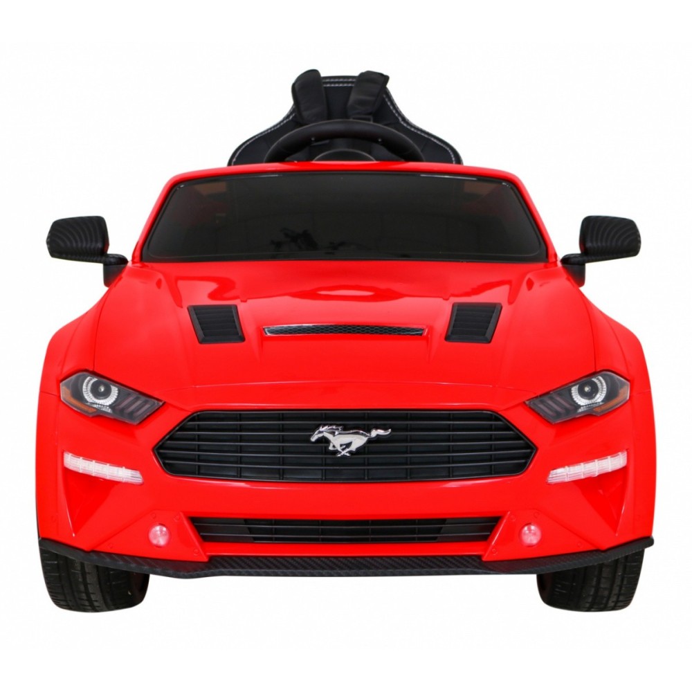 JOKO Elektrické Autíčko Ford Mustang GT, penové kolesá, kožené sedadlo, červené