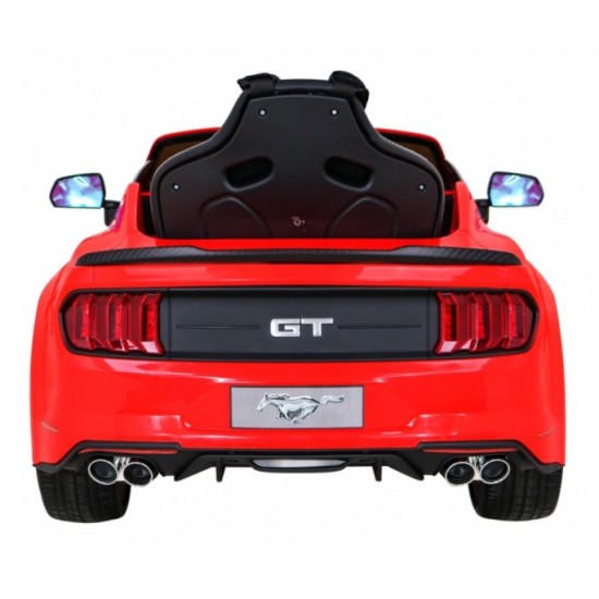JOKO Elektrické Autíčko Ford Mustang GT, penové kolesá, kožené sedadlo, červené