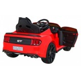JOKO Elektrické Autíčko Ford Mustang GT, penové kolesá, kožené sedadlo, červené