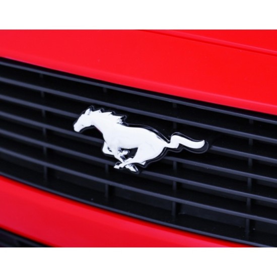 JOKO Elektrické Autíčko Ford Mustang GT, penové kolesá, kožené sedadlo, červené
