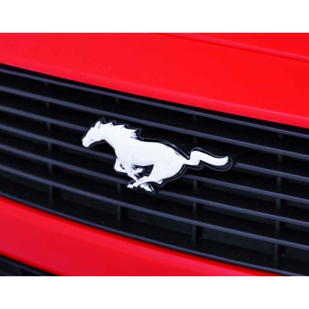 JOKO Elektrické Autíčko Ford Mustang GT, penové kolesá, kožené sedadlo, červené