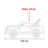 JOKO Elektrické Autíčko Ford Mustang GT, penové kolesá, kožené sedadlo, červené