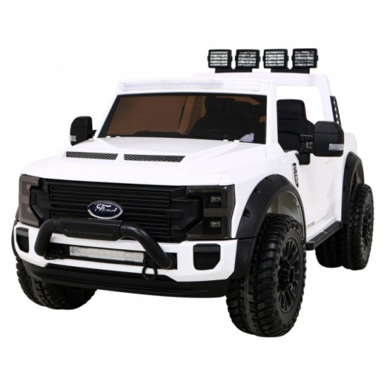JOKO Elektrické autíčko FORD Super Duty s dymom, dvojité zadné kolesá, nosnosť 60kg, extra Led svetlá, penové kolesá, kožené sed